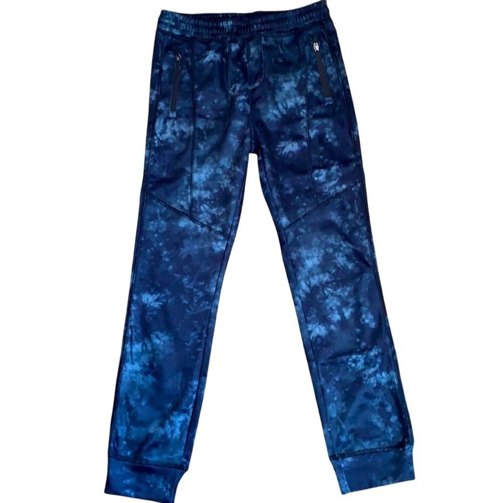 Burnside Boys Tie Dye‎ Joggers Blue Black Sweatpants L 14/16